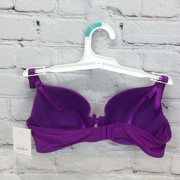 Auden The Everyday Bra Womens Size 32B Purple Lightly Lined Underwire Adjustable - Picture 9 of 9